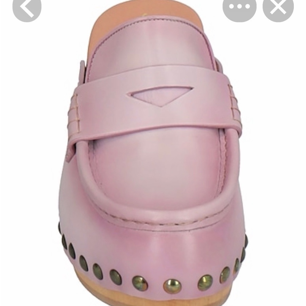 NIB santoni penny loafer clogs sz 39.5 lilac adorable for summer $758 90% off! - Picture 2 of 5